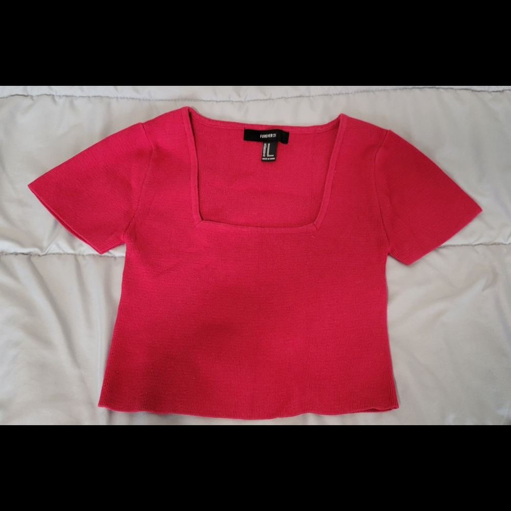 Red crop top, forever 21